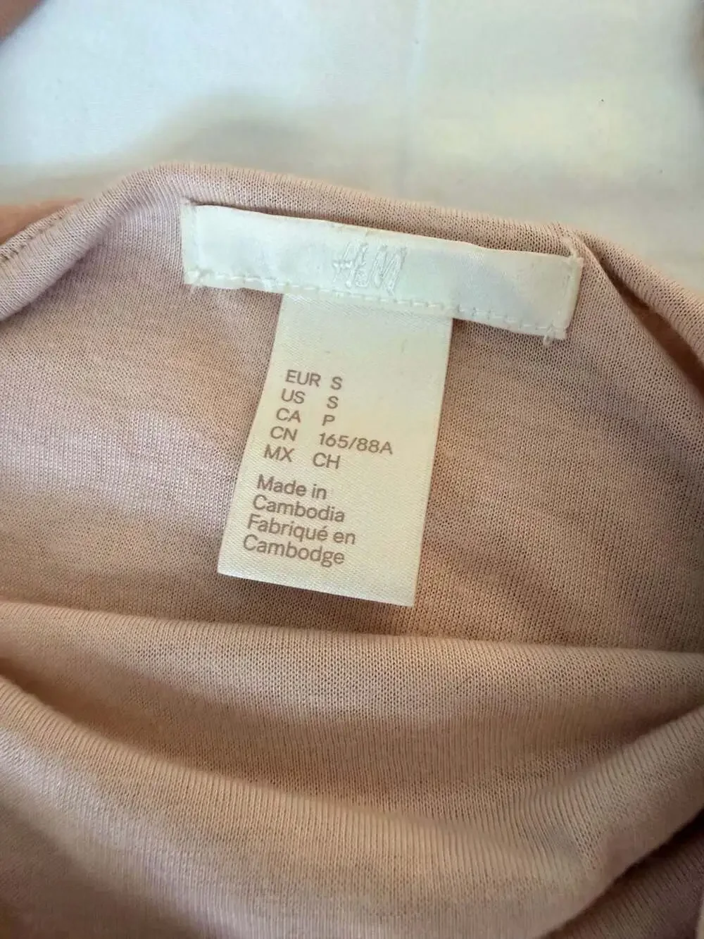 H&M Velvet Cami Tank Top Blush Pink Size Small Y2K Minimalist - Picture 4 of 9
